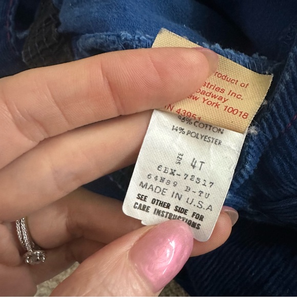 Vintage Tonka Blue Corduroy Overalls - Picture 5 of 7